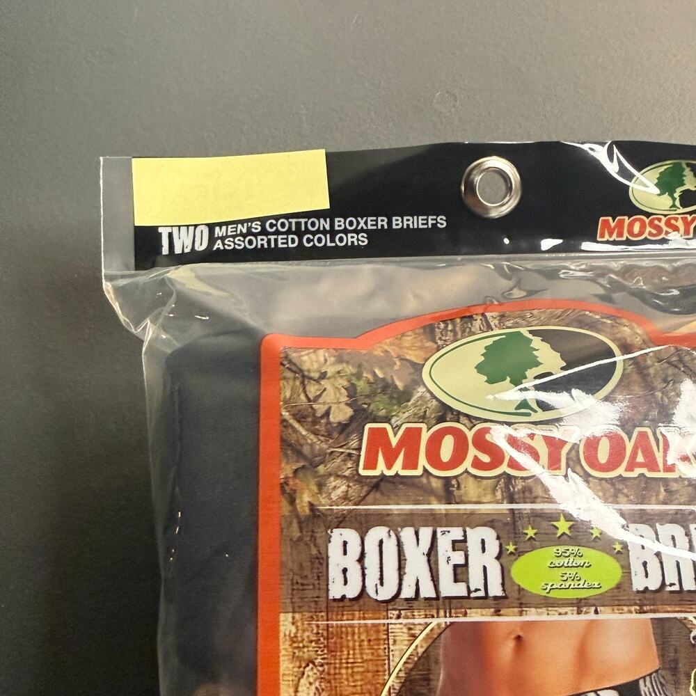 Mossy Oak Mens Boxer Briefs Medium (32-34) 1 Black 1 Camo 2 Pack - Picture 3 of 5